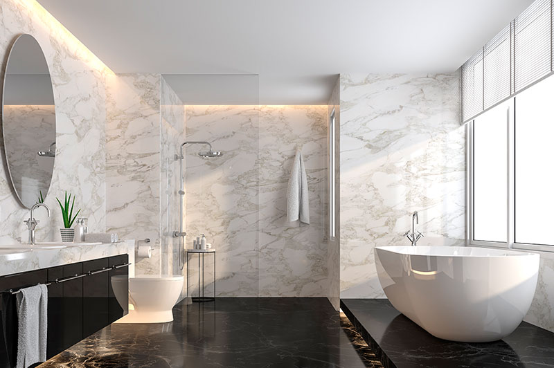 baño marmol